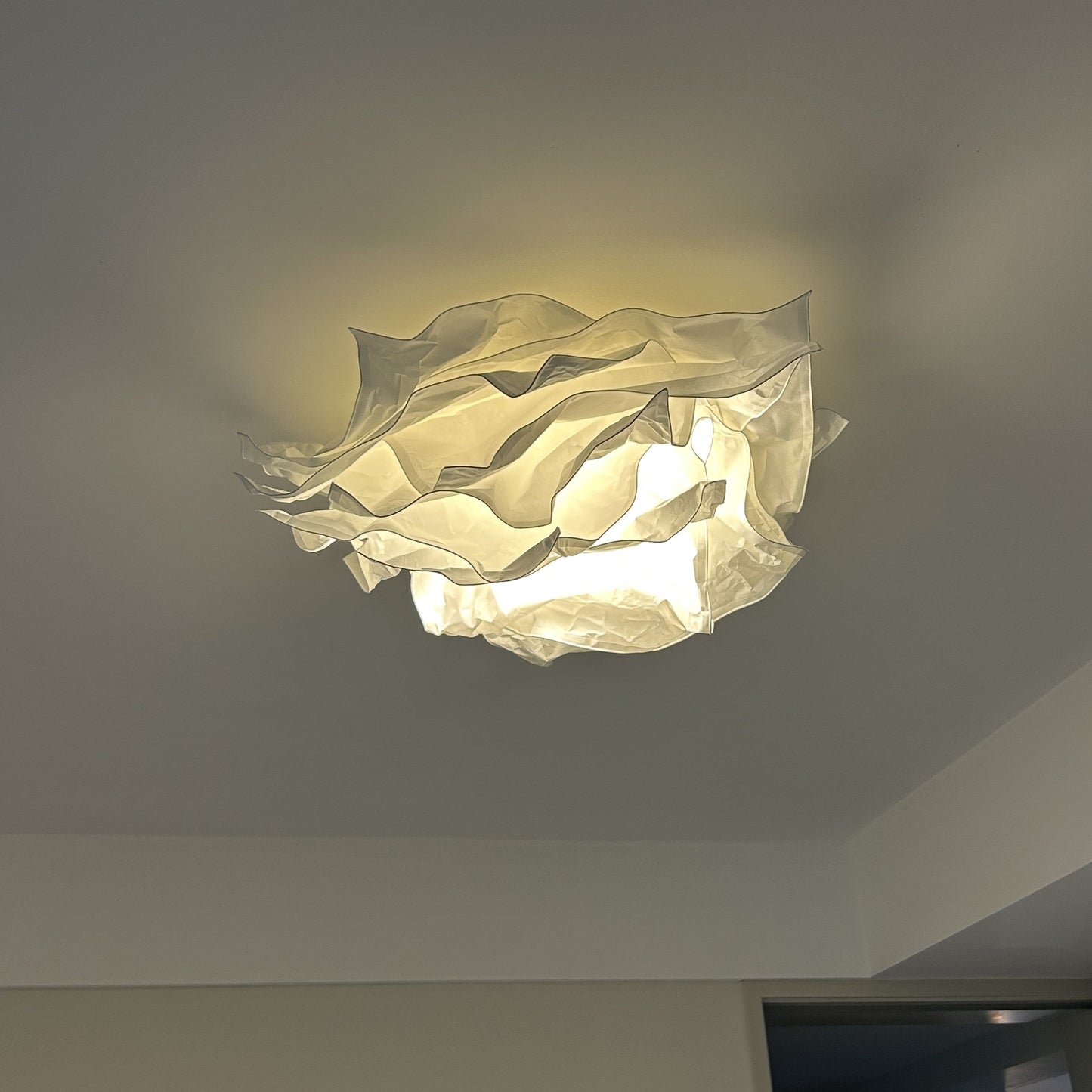 Yono Ceiling Light Flower Modern Design Cotton Metal Study