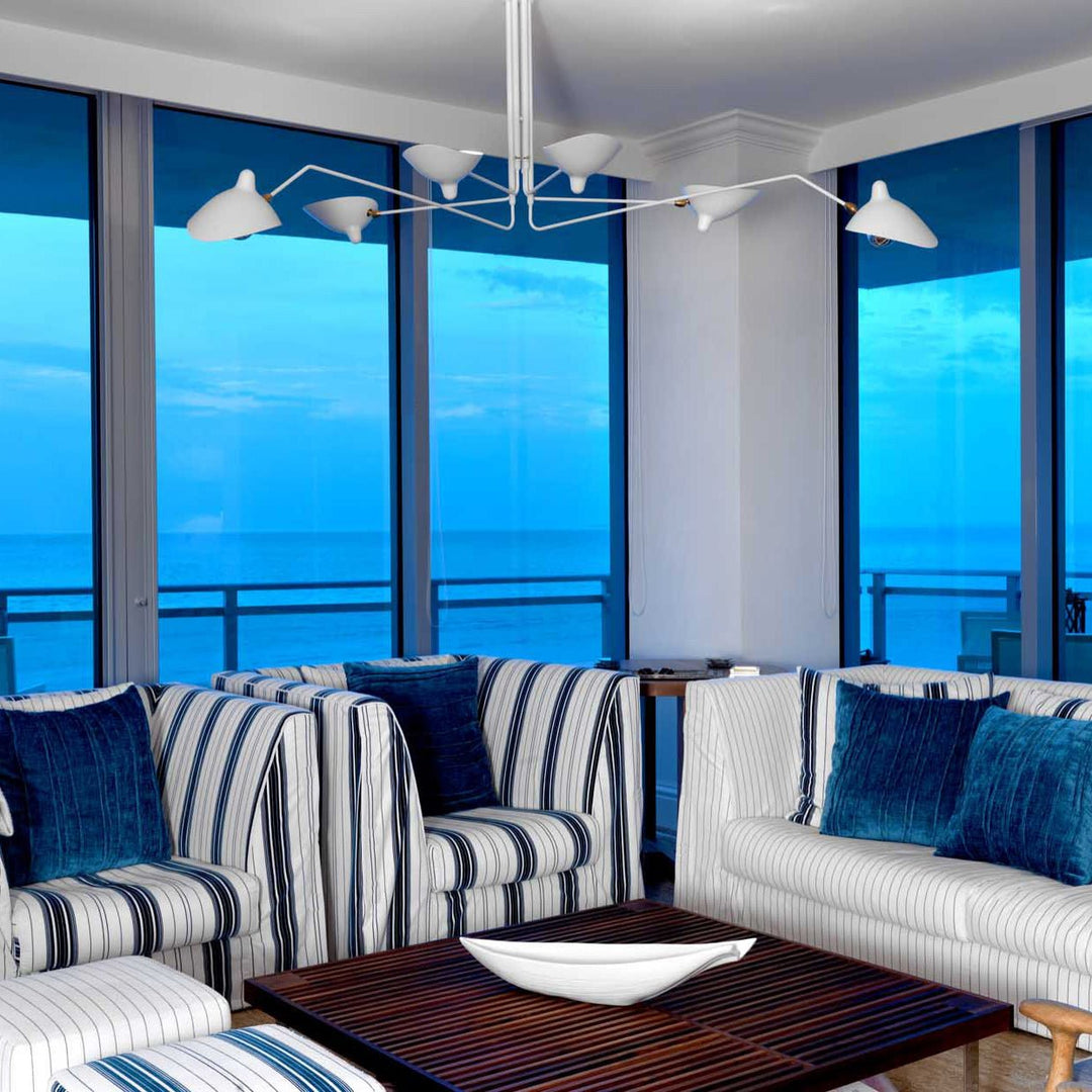 Aura Chandelier Modern Originality Simple Metal Living Room Bedroom