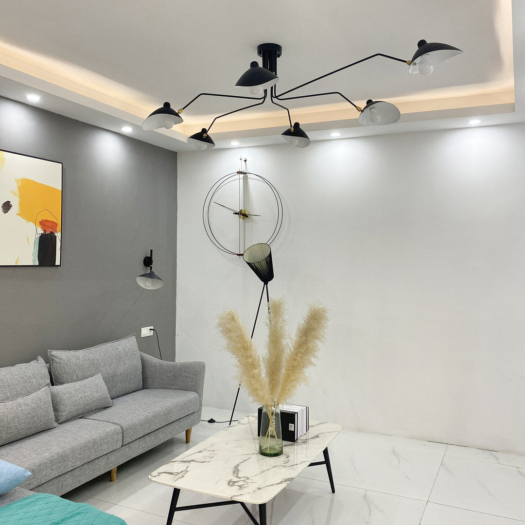Aura Chandelier Modern Originality Simple Metal Living Room Bedroom