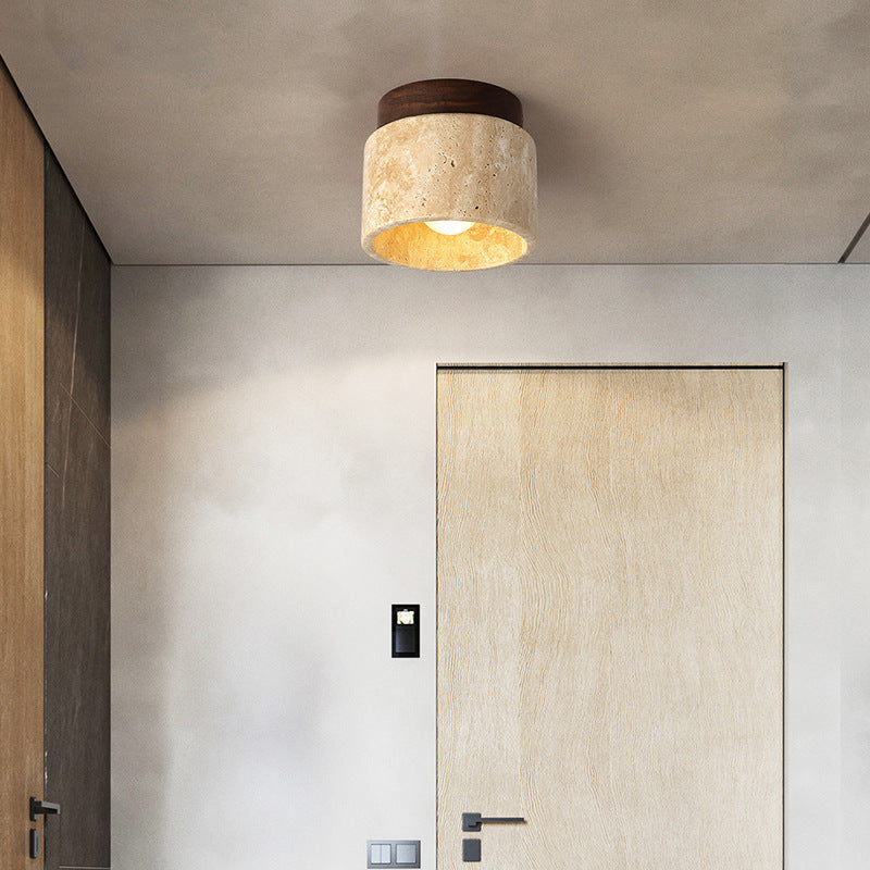 Noncu Ceiling Light Modern Wabi-Sabi Creative Arts Stone Living Room