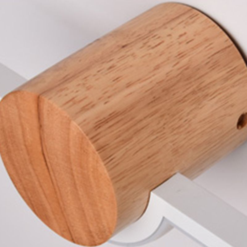 Elys Wall Lamp Nordic Modern Linear Vanity Metal Wood Bedroom Bathroom