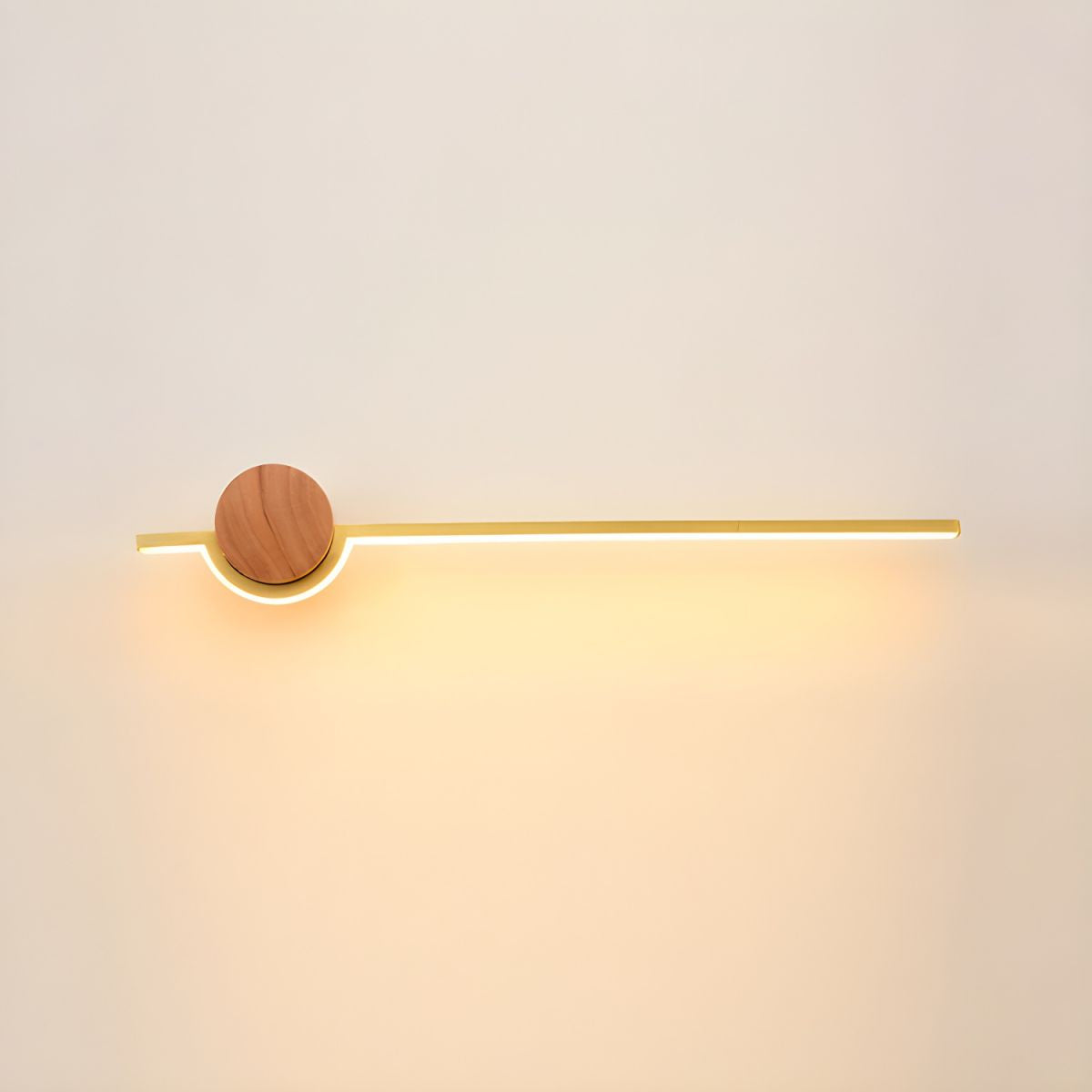 Elys Wall Lamp Nordic Modern Linear Vanity Metal Wood Bedroom Bathroom