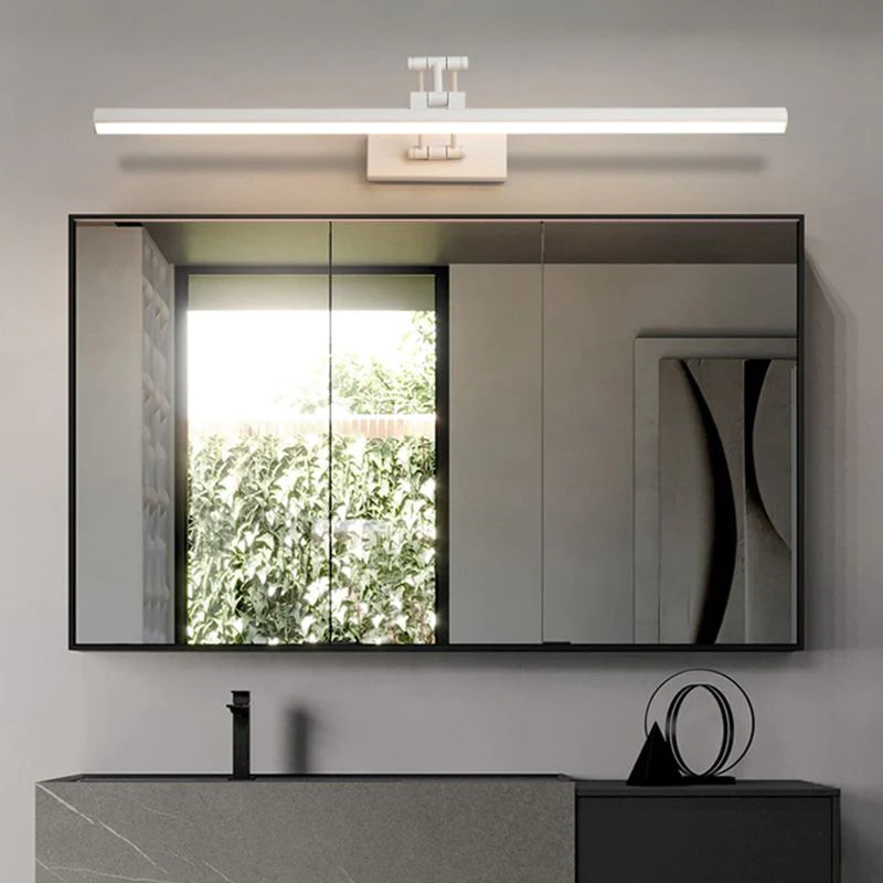 Edge Wall Lamp Modern LED Linear Mirror Front Vanity Metal Bathroom