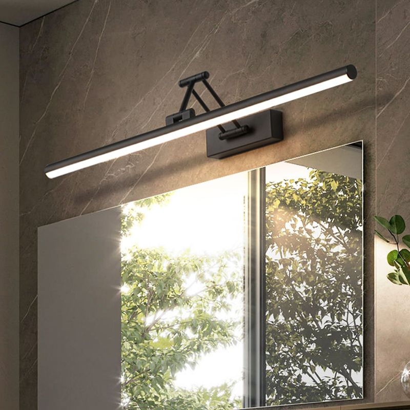 Edge Wall Lamp Modern LED Linear Mirror Front Vanity Metal Bathroom