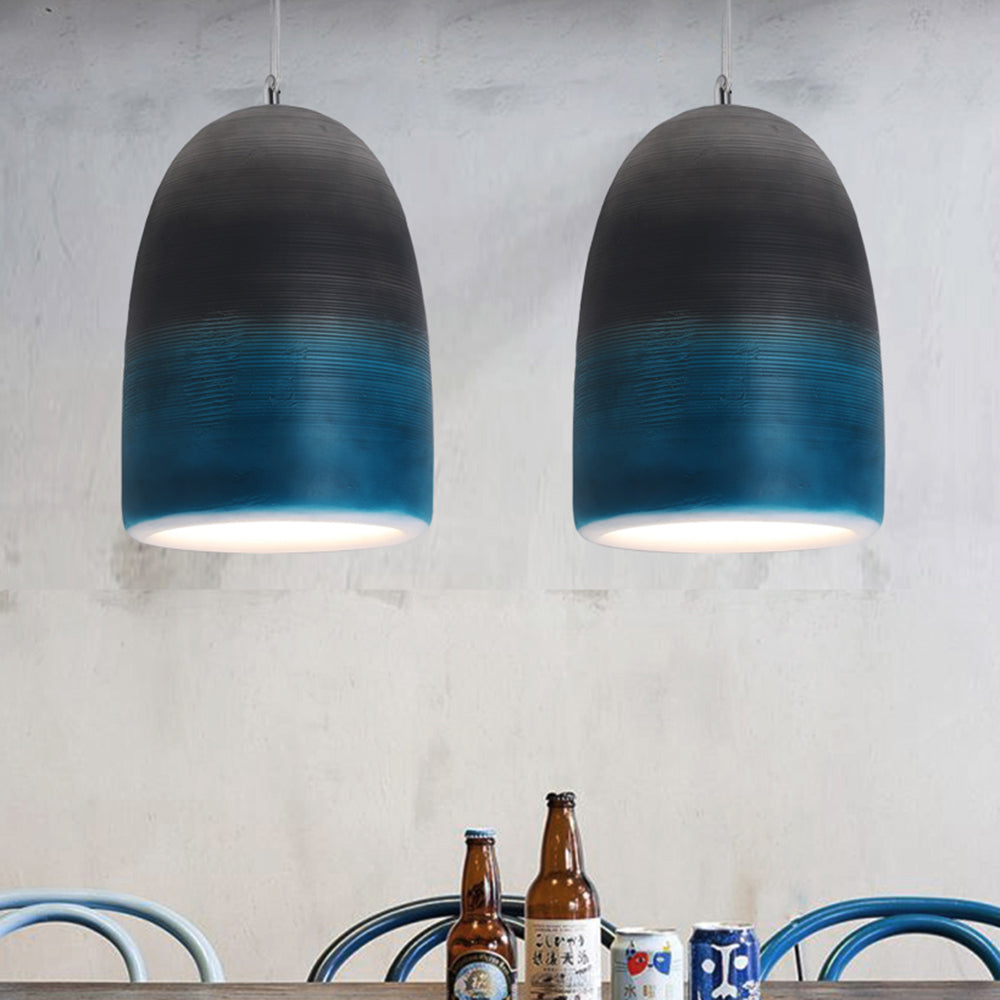 Zephyra Pendant Light Modern Rock Art Deco 3 Color Resin Living Room