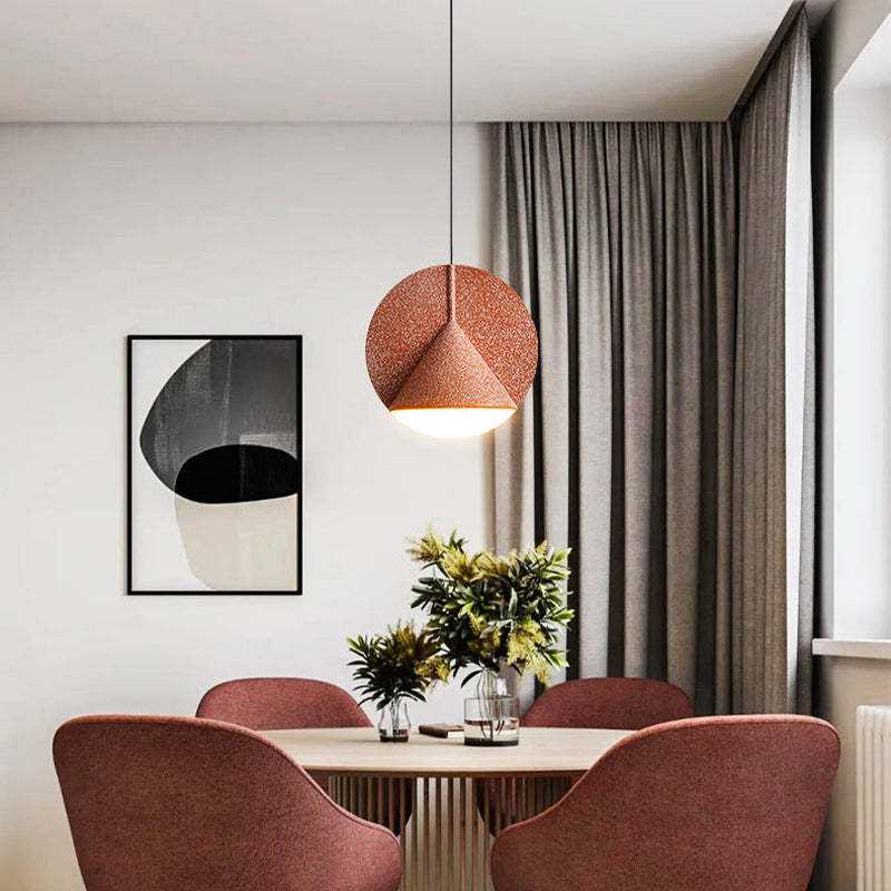 Mode Pendant Light Modern LED Colorful Shade Hanging Resin Living Room