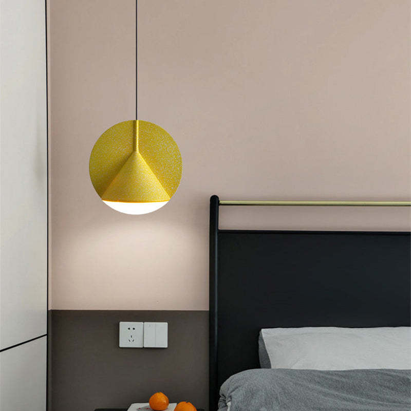 Mode Pendant Light Modern LED Colorful Shade Hanging Resin Living Room