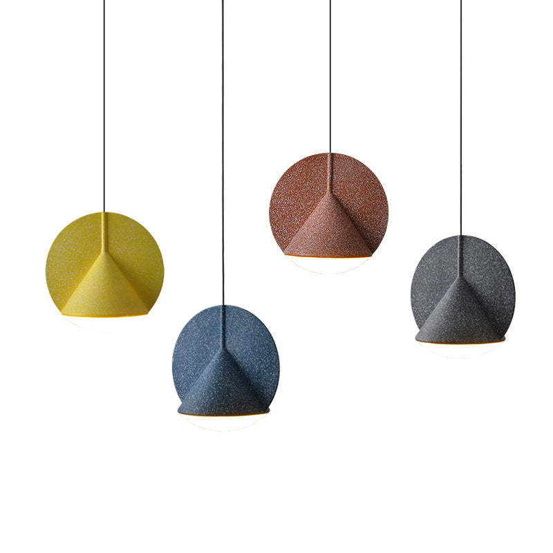 Mode Pendant Light Modern LED Colorful Shade Hanging Resin Living Room