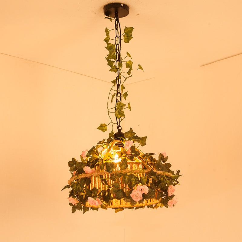 Noncu Pendant Light Retro Vintage LED Indoor Metal Bedroom Living Room