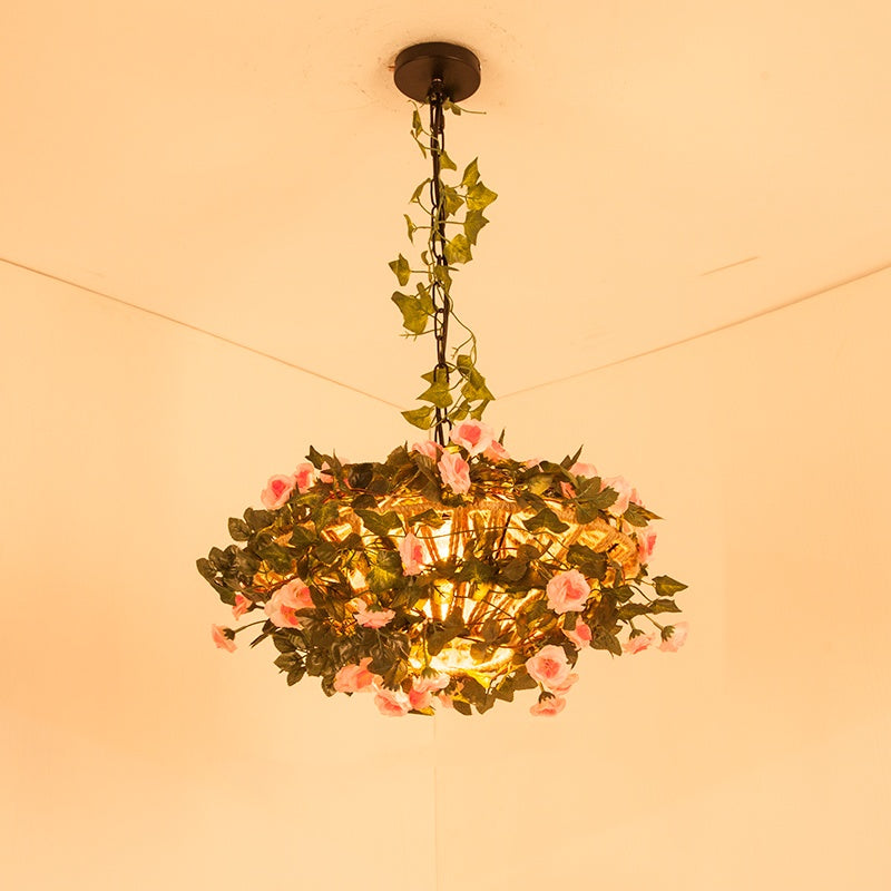 Noncu Pendant Light Retro Vintage LED Indoor Metal Bedroom Living Room