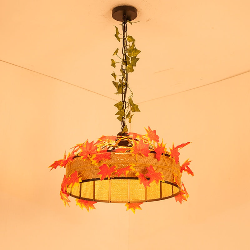 Noncu Pendant Light Retro Vintage LED Indoor Metal Bedroom Living Room
