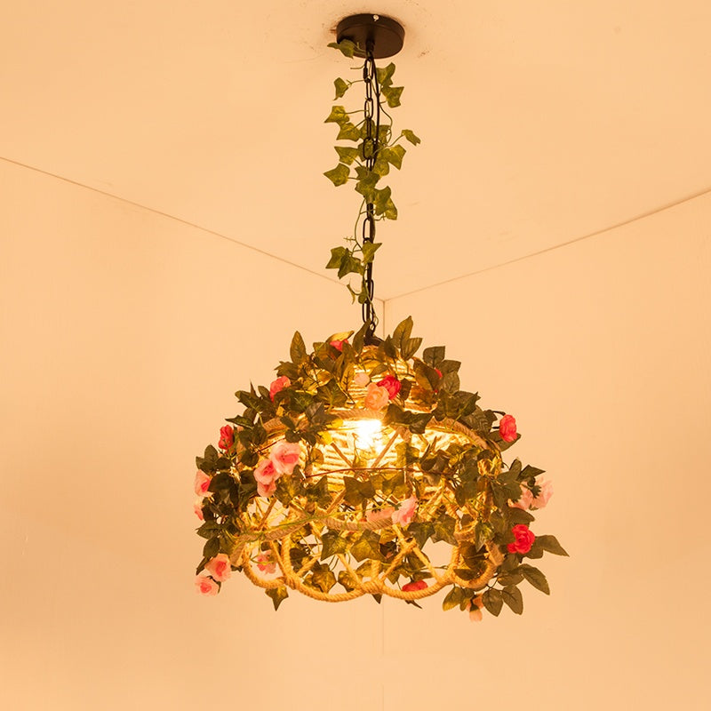 Noncu Pendant Light Retro Vintage LED Indoor Metal Bedroom Living Room