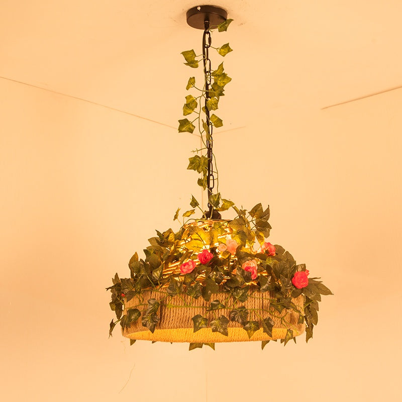 Noncu Pendant Light Retro Vintage LED Indoor Metal Bedroom Living Room