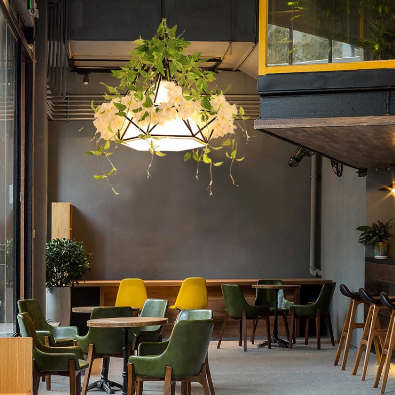 Noncu Pendant Light Modern Flowers LED Indoor Metal Living Room