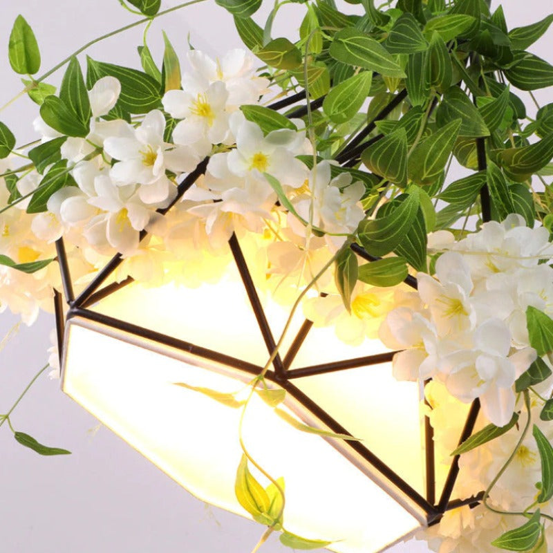 Noncu Pendant Light Modern Flowers LED Indoor Metal Living Room
