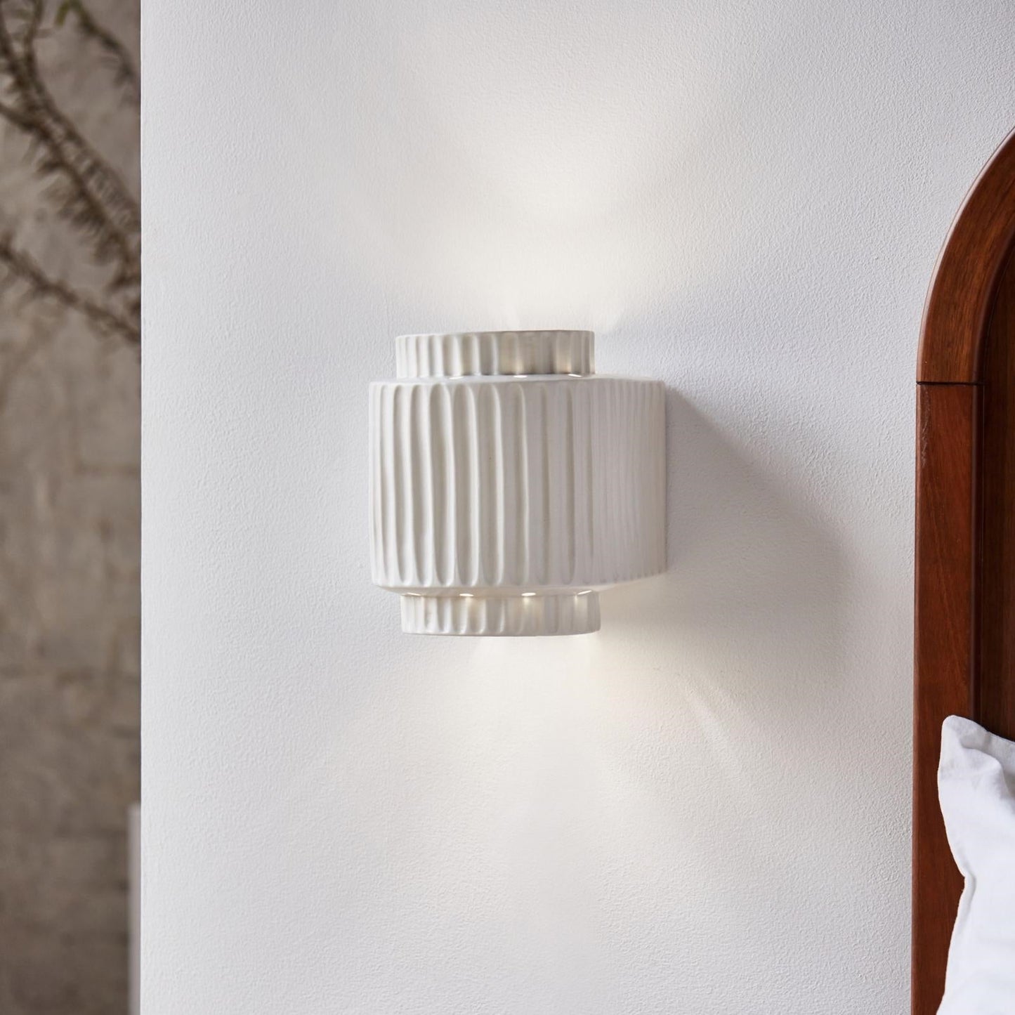 Nexa Wall Lamp Cylindrique Resin Flush Mount Bedroom Living Room