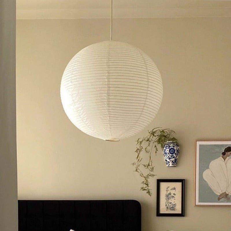 Nexa Pendant Light Silk Modern Lantern Wabi-Sabi Polymer Living Room