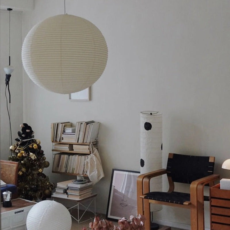 Nexa Pendant Light Silk Modern Lantern Wabi-Sabi Polymer Living Room