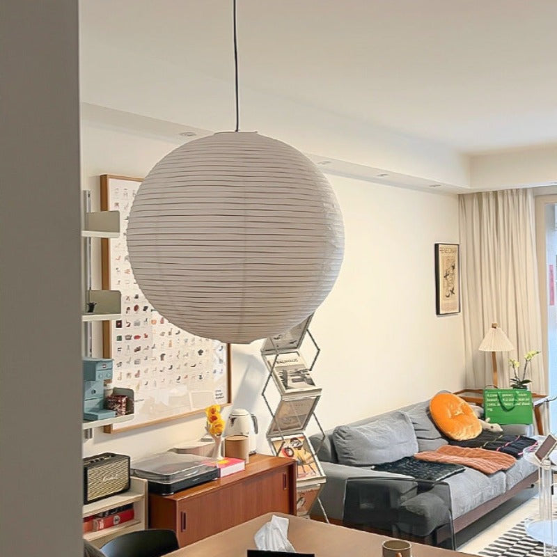 Nexa Pendant Light Silk Modern Lantern Wabi-Sabi Polymer Living Room
