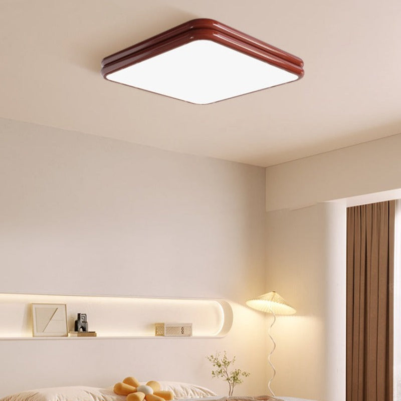 Soleil Flush Mount Ceiling Light Retro LED Indoor Metal Acrylic Living Room