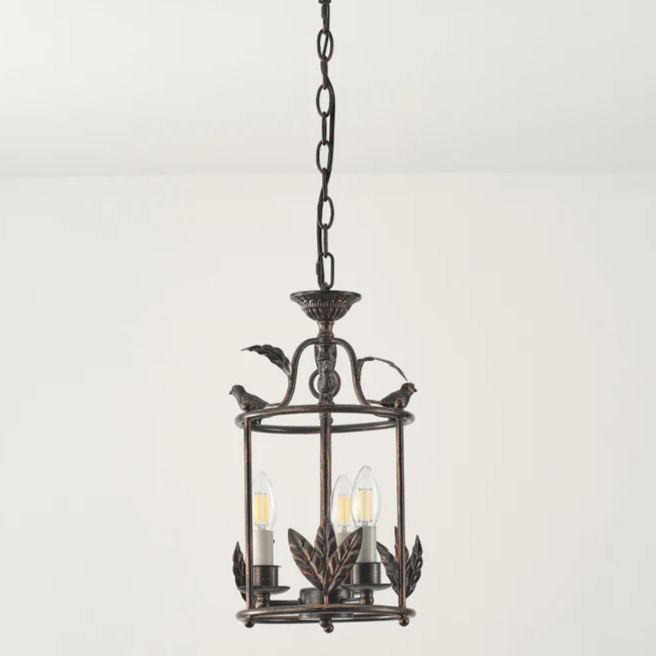 Mode Pendant Light Vintage Metal Bronze Gold Dining Room Bedroom