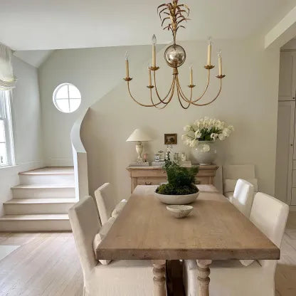 Aura Chandelier Vintage Metal Brass Dining Room Bedroom