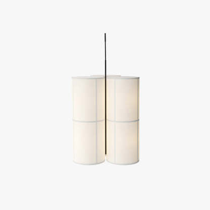 Nexa Pendant Light Wabi-Sabi Cylinder Lantern Fabric Living Room Bedroom