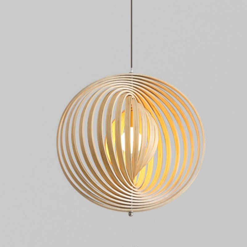 Nexa Pendant Light Wabi-Sabi LED Wood Bedroom Living Room