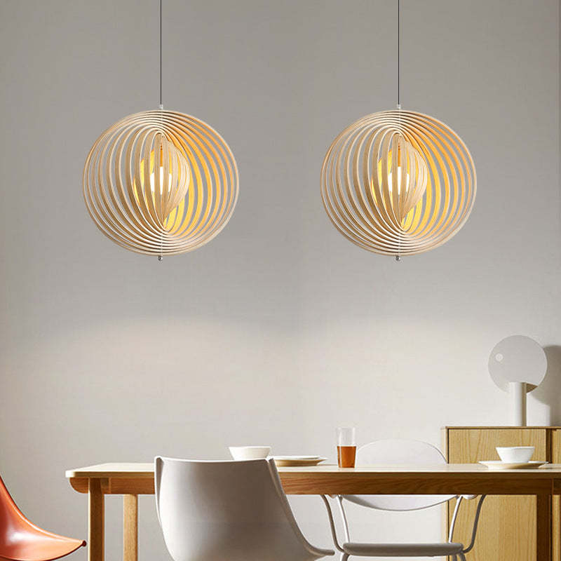 Nexa Pendant Light Wabi-Sabi LED Wood Bedroom Living Room