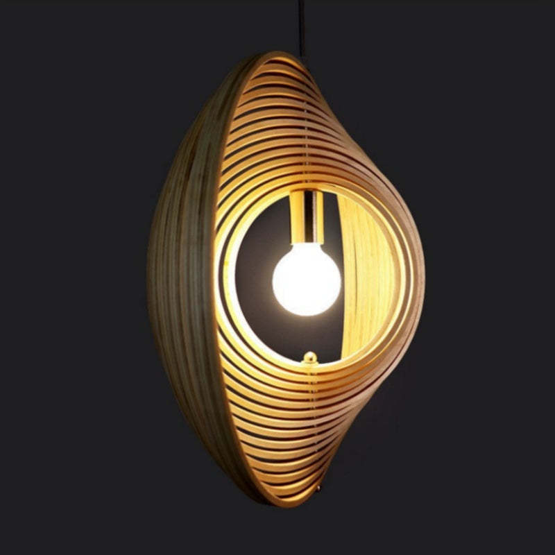 Nexa Pendant Light Wabi-Sabi LED Wood Bedroom Living Room