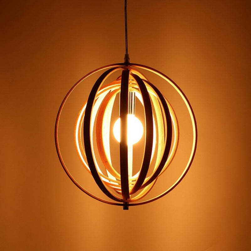 Nexa Pendant Light Wabi-Sabi LED Wood Bedroom Living Room