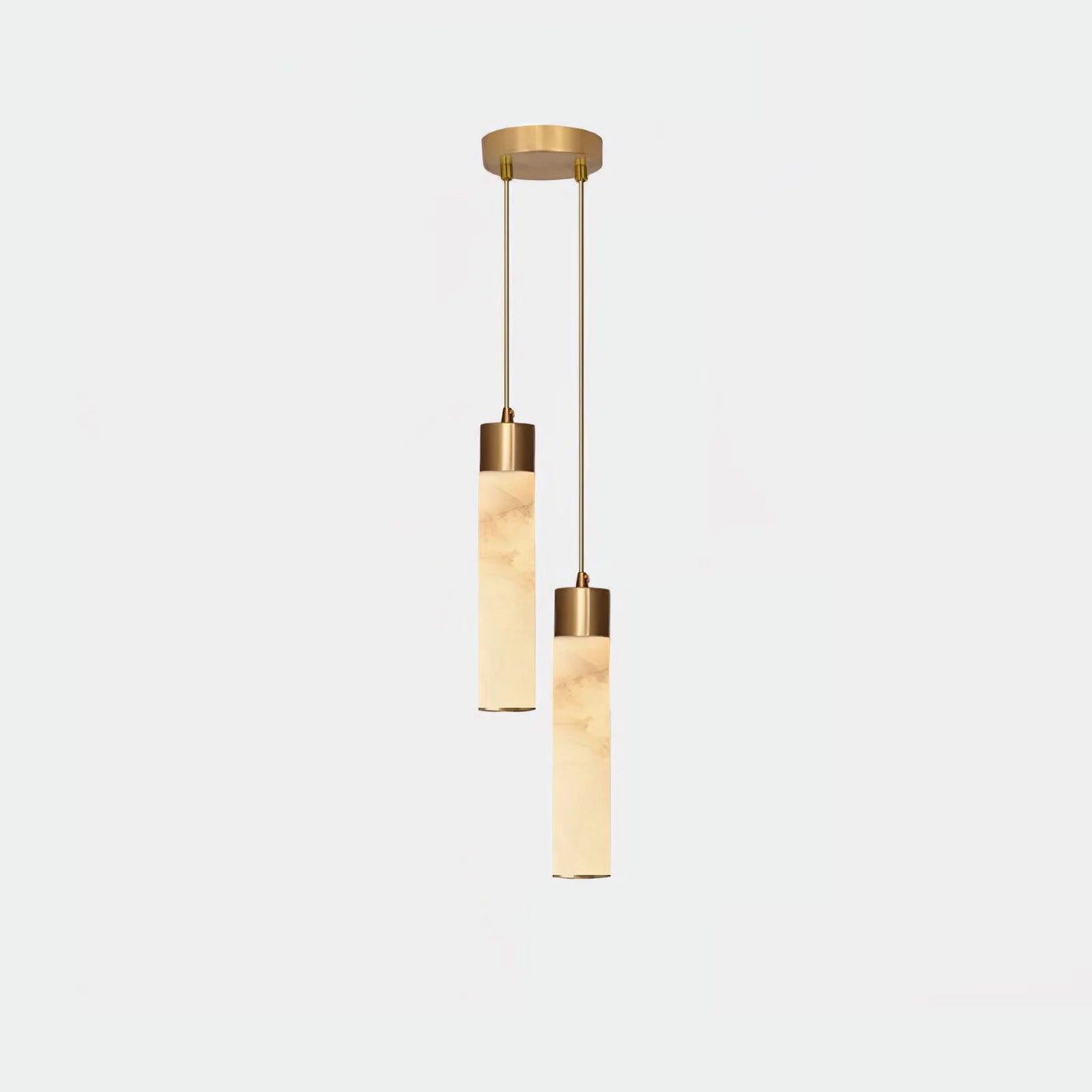 Mode Pendant Light Modern Brass Metal Alabaster Living Room Bedroom