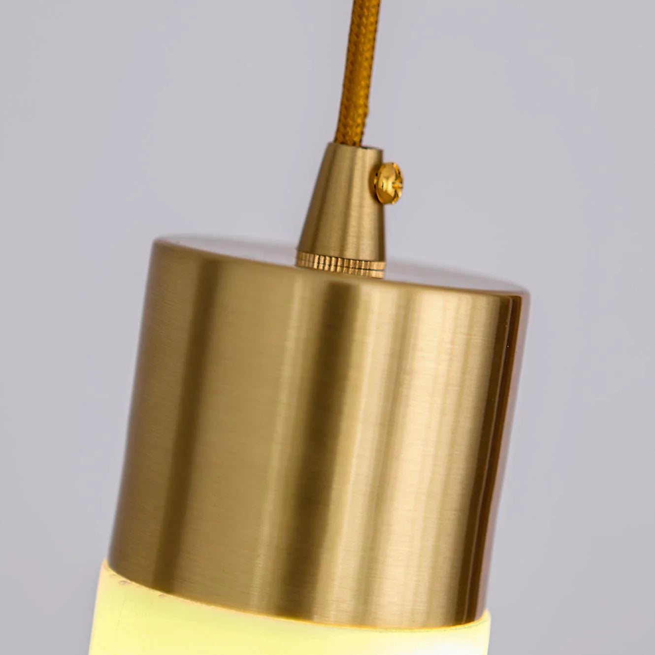 Mode Pendant Light Modern Brass Metal Alabaster Living Room Bedroom