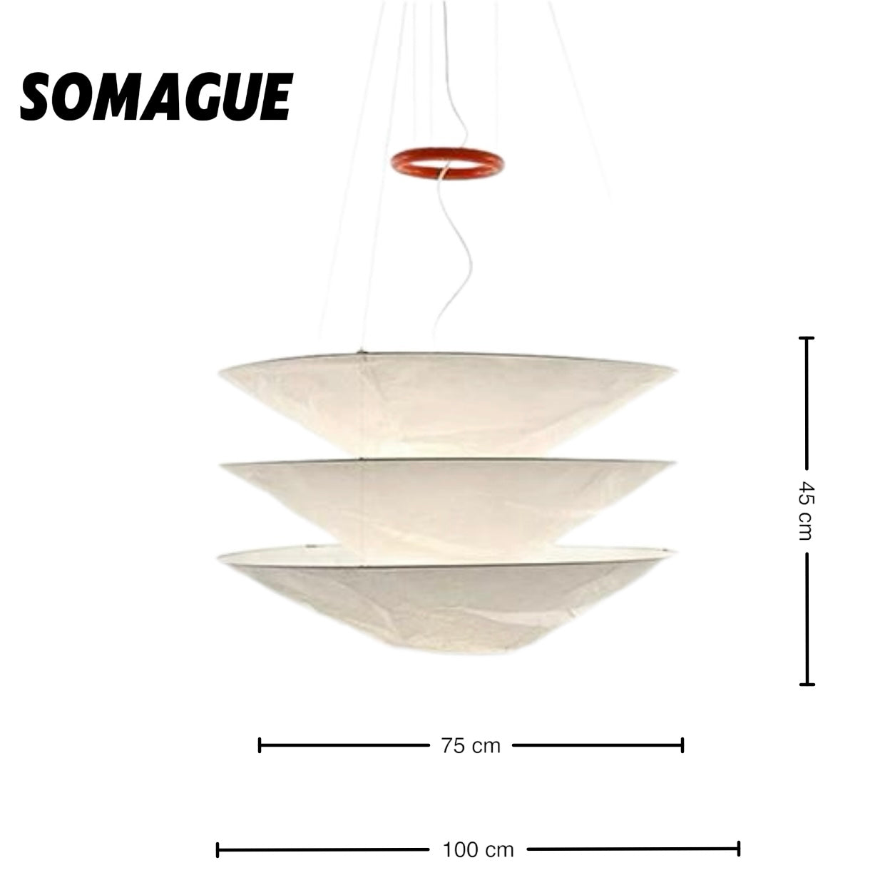 Nexa Pendant Light Medieval Wabi-Sabi Style Simplicity DuPont Paper Living Room
