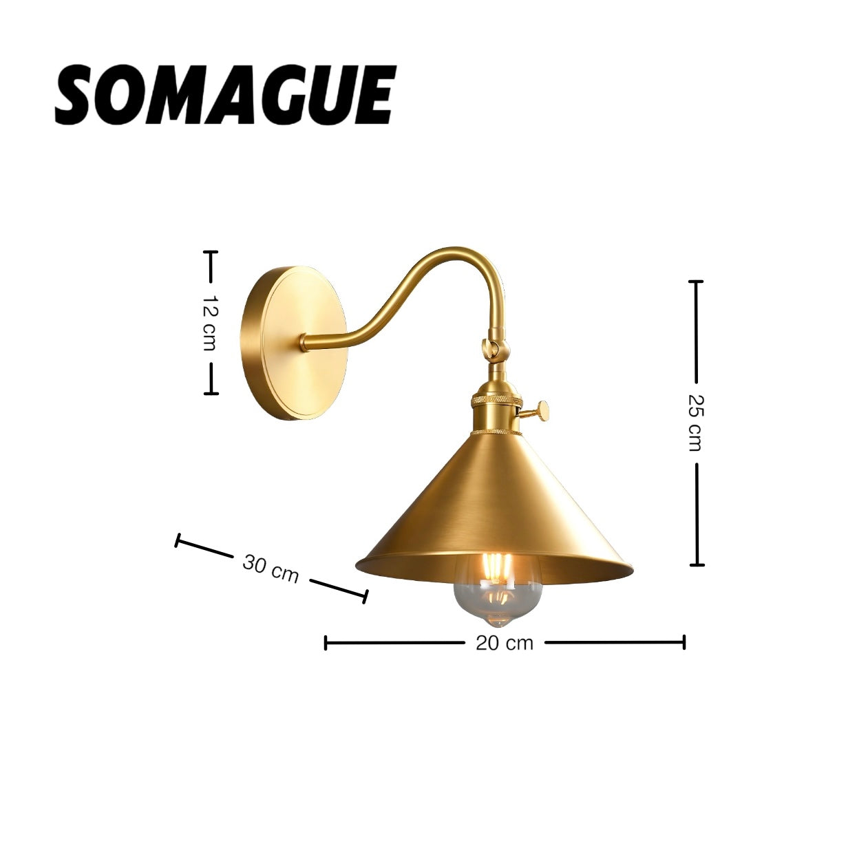 Mode Wall Lamp Luxury Simple Gold Copper Bedroom Dinning Room