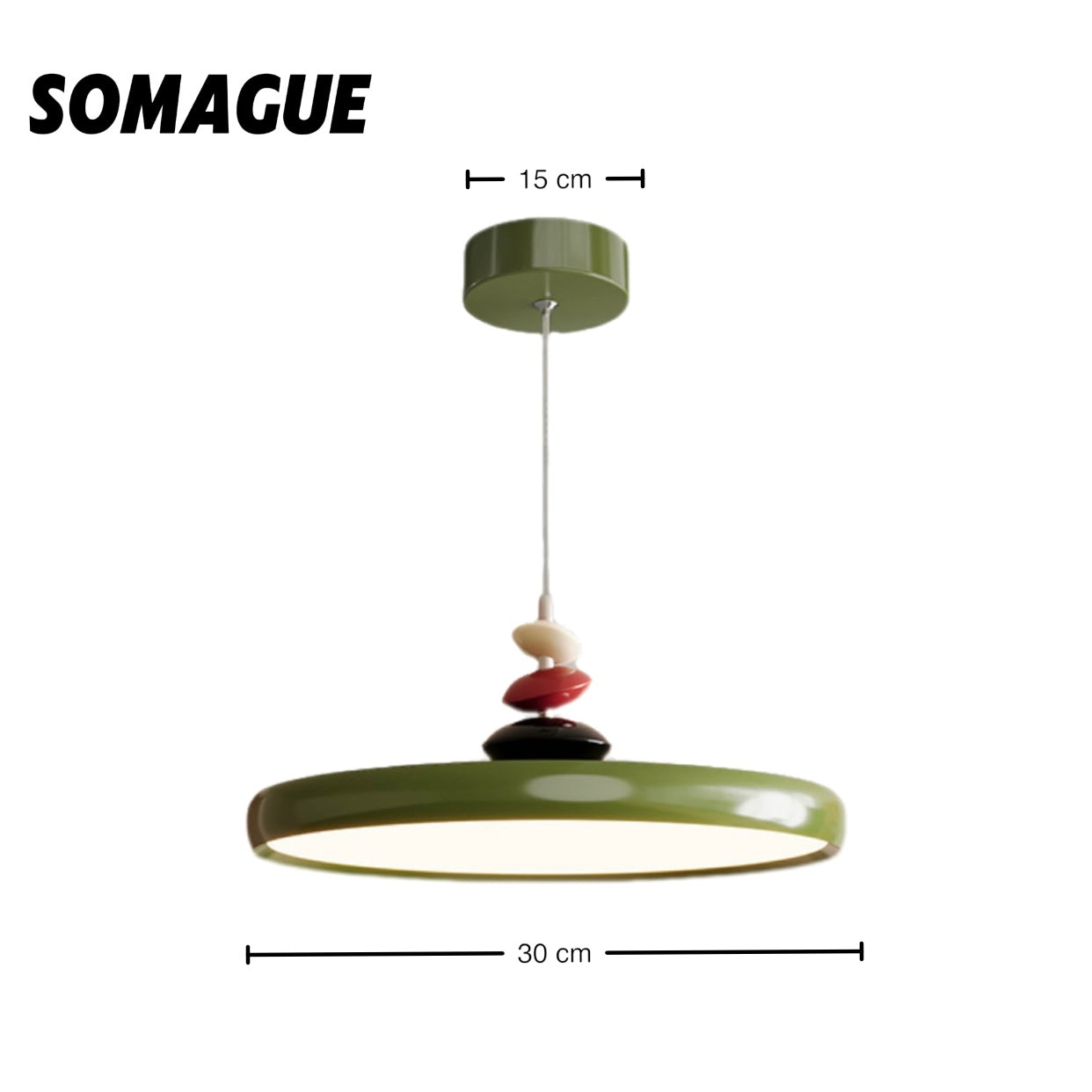 Yono Pendant Light Modern Minimalist Full Spectrum Acrylic Living Room