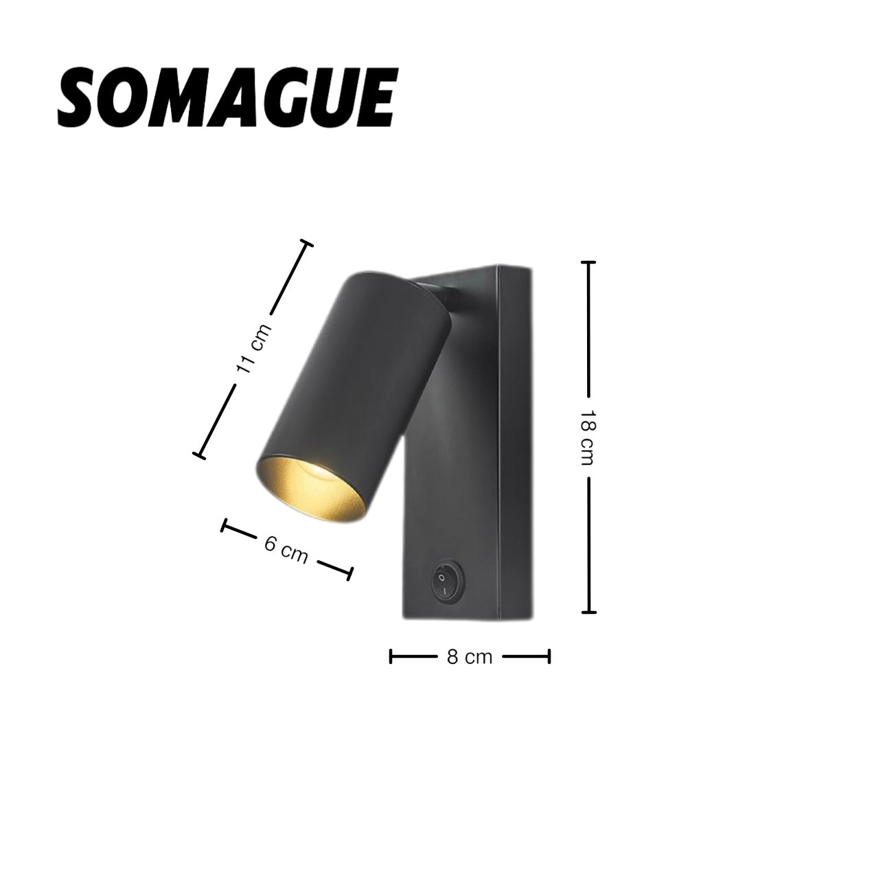 Mode Wall Lamp Classic Modern Gold Black Metal Living Room Bedroom