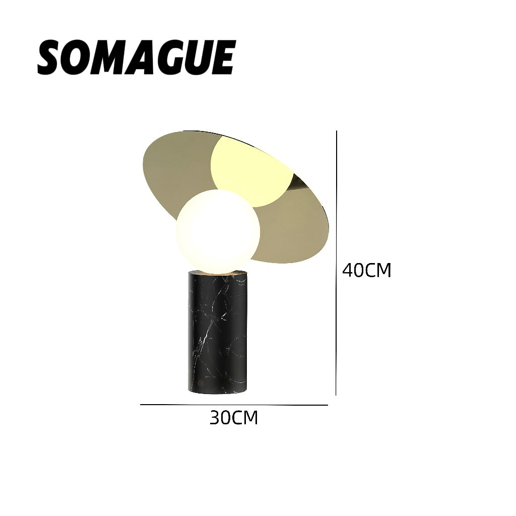 Nexa Table Lamp Modern Design Stone Glass Living Room Bedroom