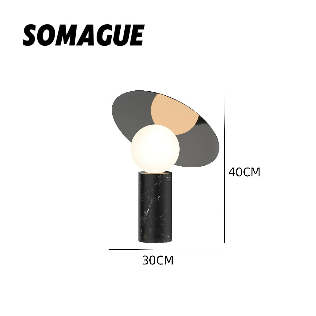 Nexa Table Lamp Modern Design Stone Glass Living Room Bedroom