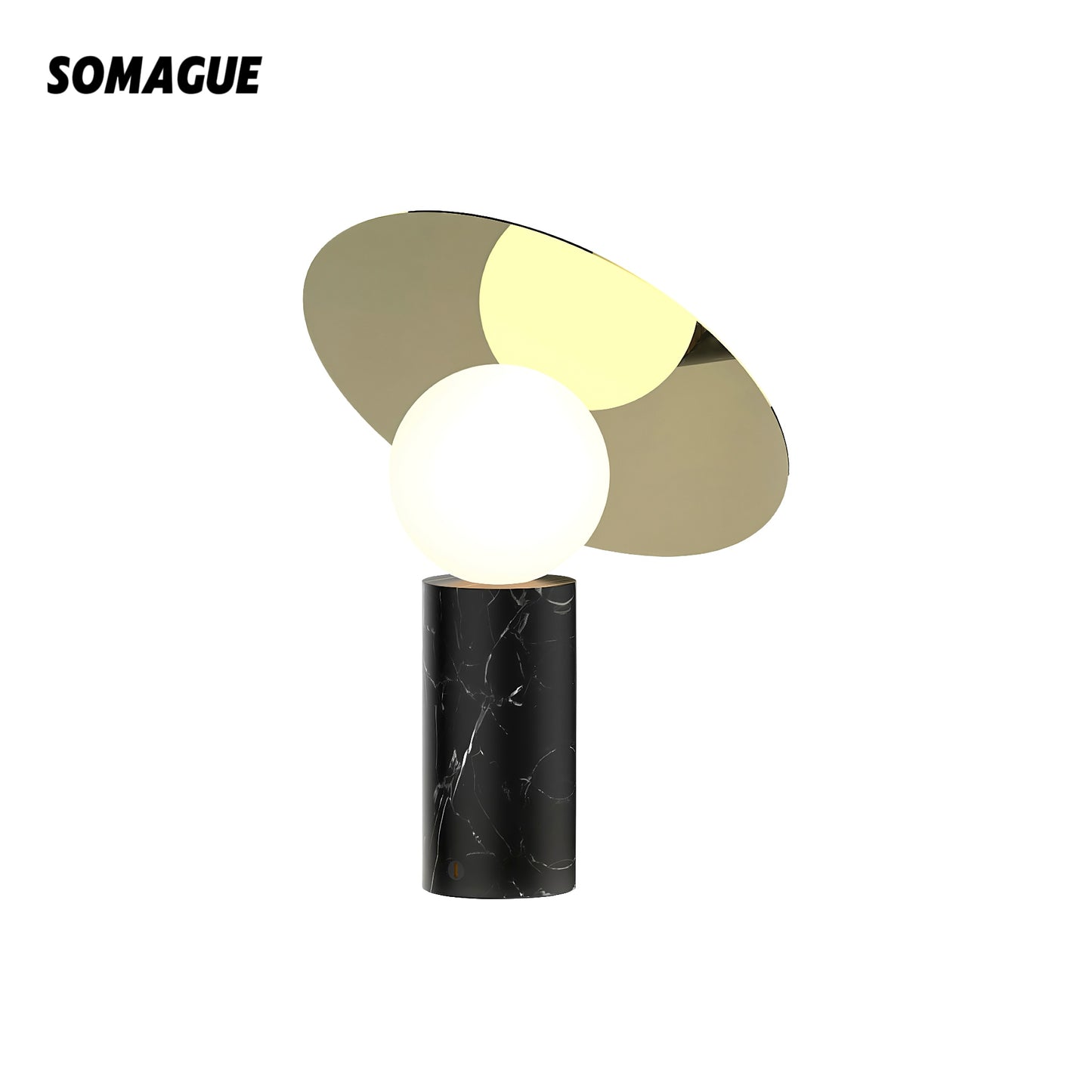 Nexa Table Lamp Modern Design Stone Glass Living Room Bedroom