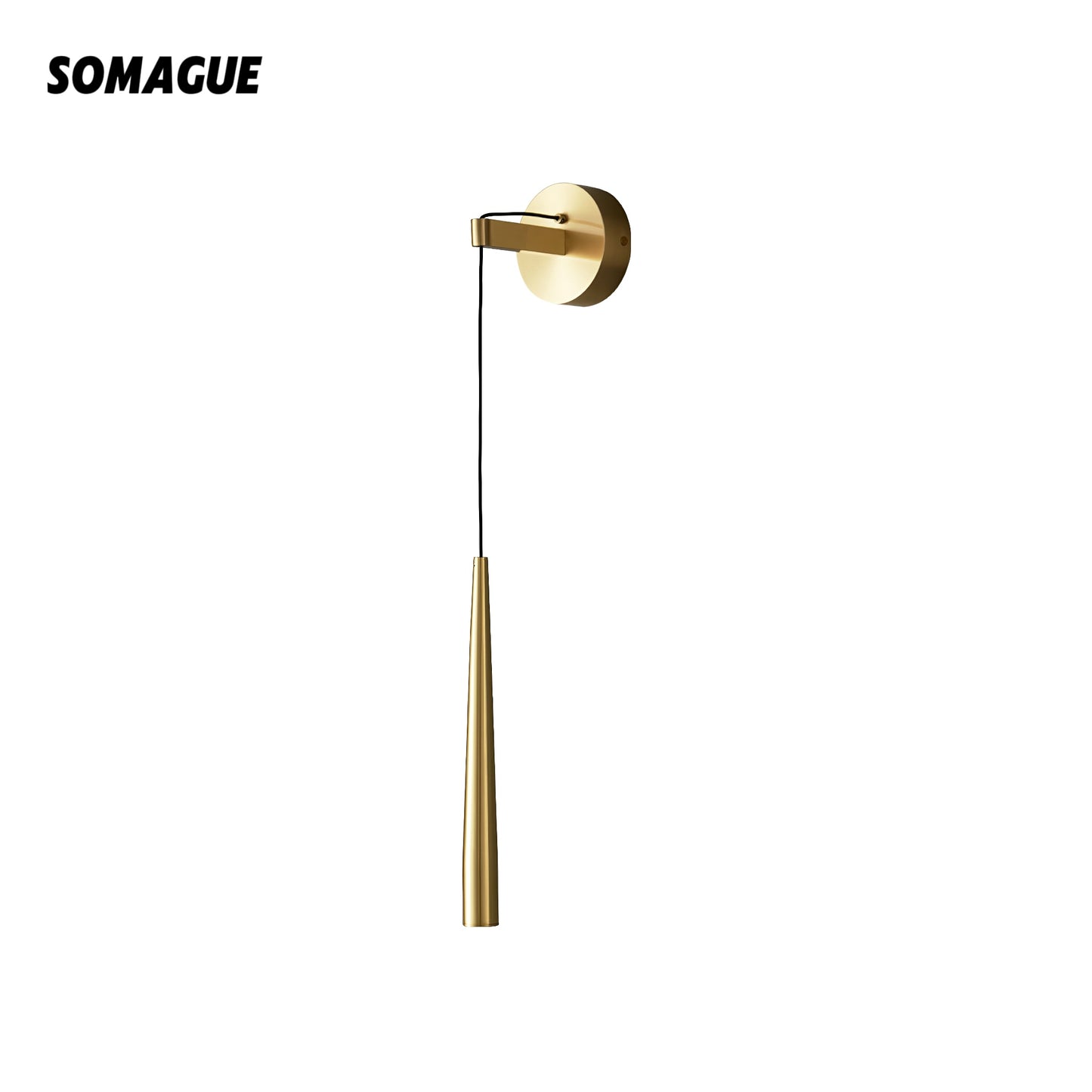 Mode Wall Lamp Modern Linear Gold Black Metal Living Room Bedroom