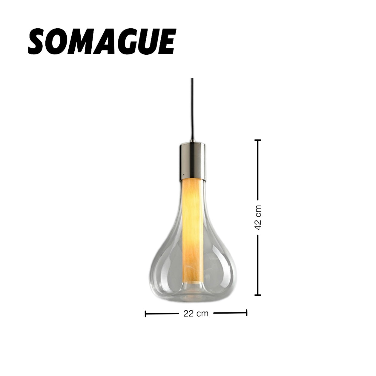 Halo Pendant Light Modern Designer Shade Metal Glass Living Room Bedroom
