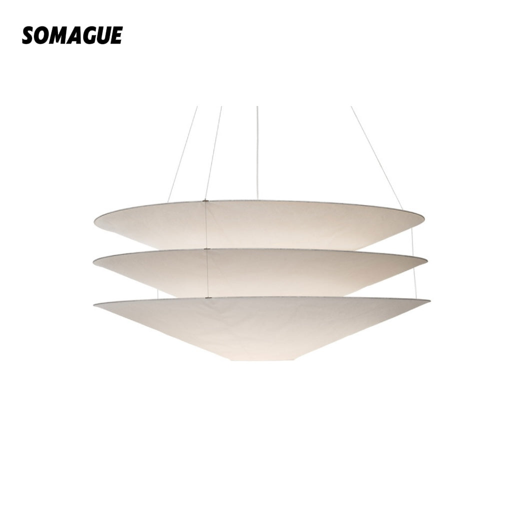 Nexa Pendant Light Medieval Wabi-Sabi Style Simplicity DuPont Paper Living Room