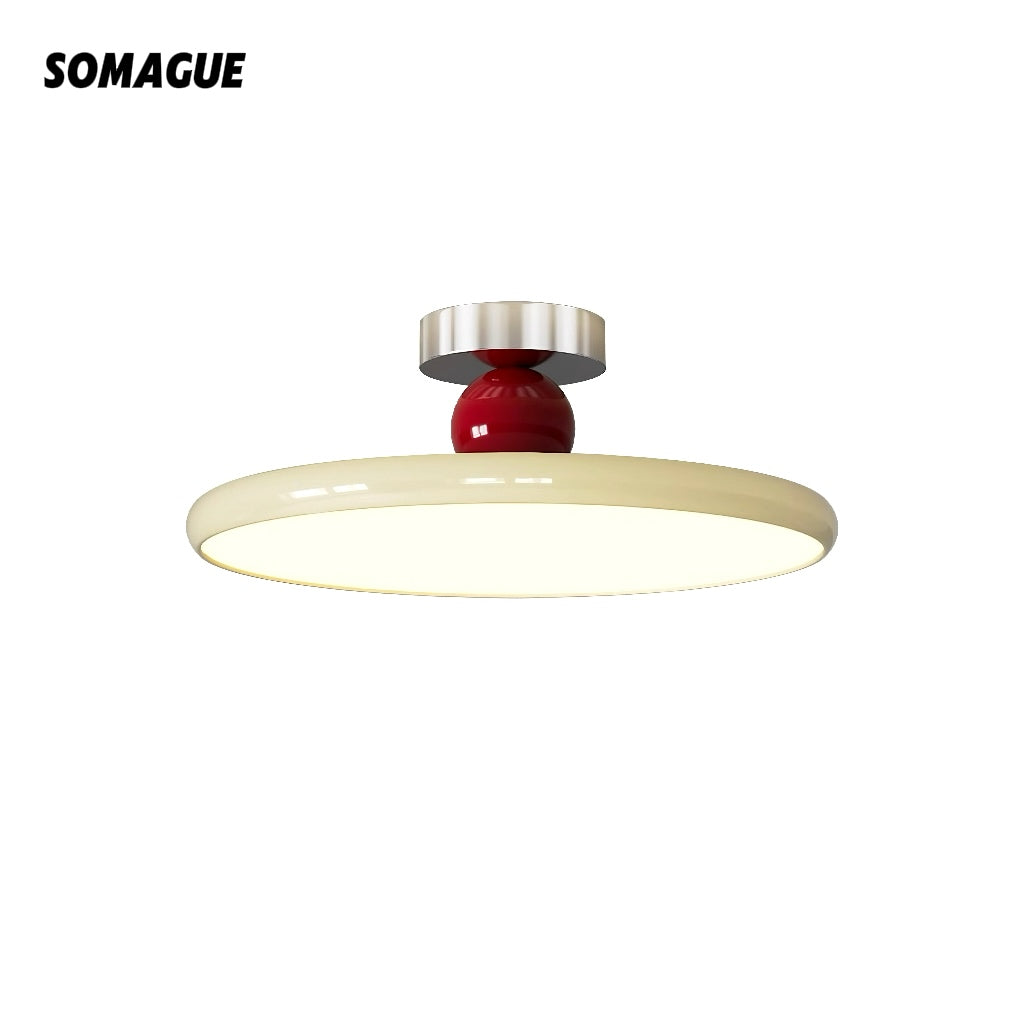 Yono Pendant Light Retro Cream Bauhaus Modern Metal Bedroom