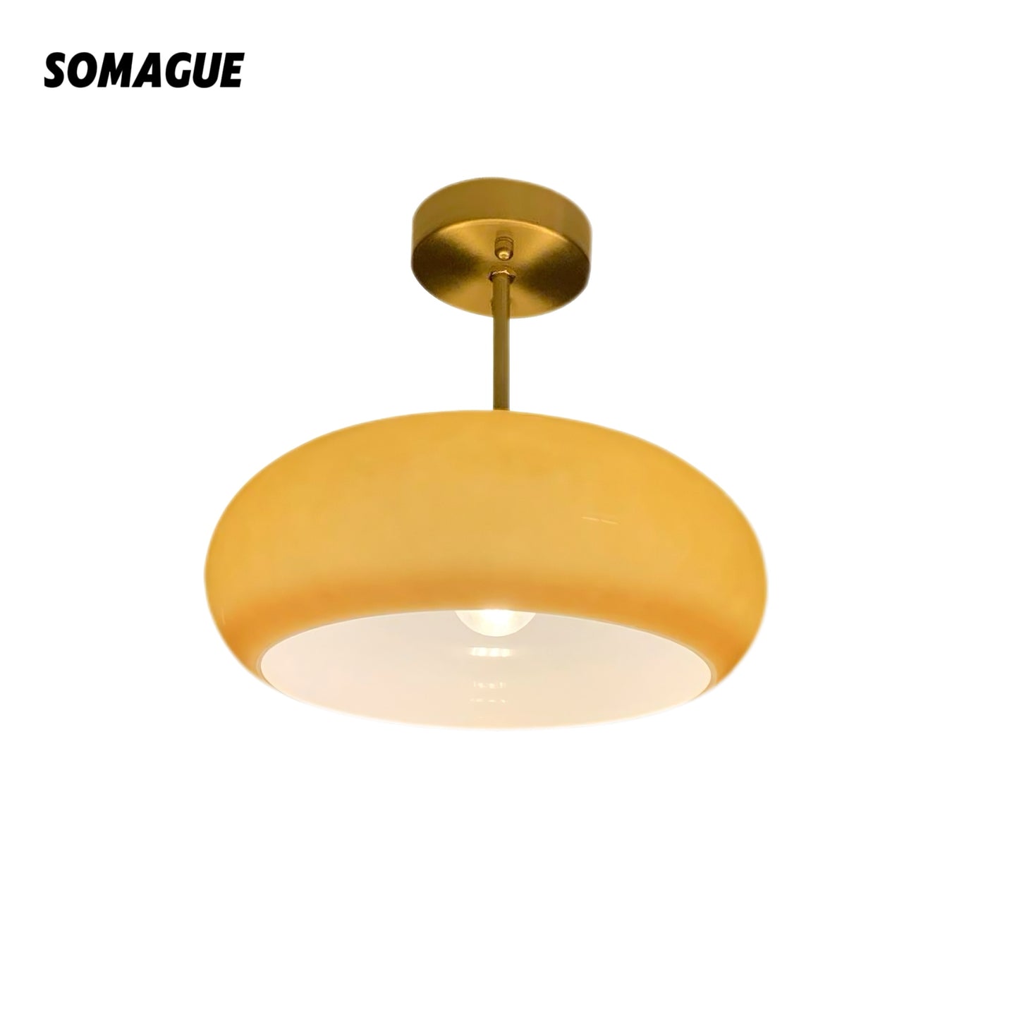 Halo Ceiling Light Retro Modern Entrance Hall Glass Hallway