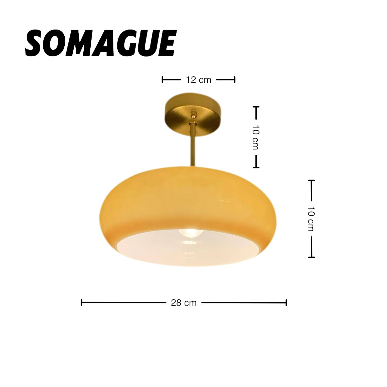 Halo Ceiling Light Retro Modern Entrance Hall Glass Hallway