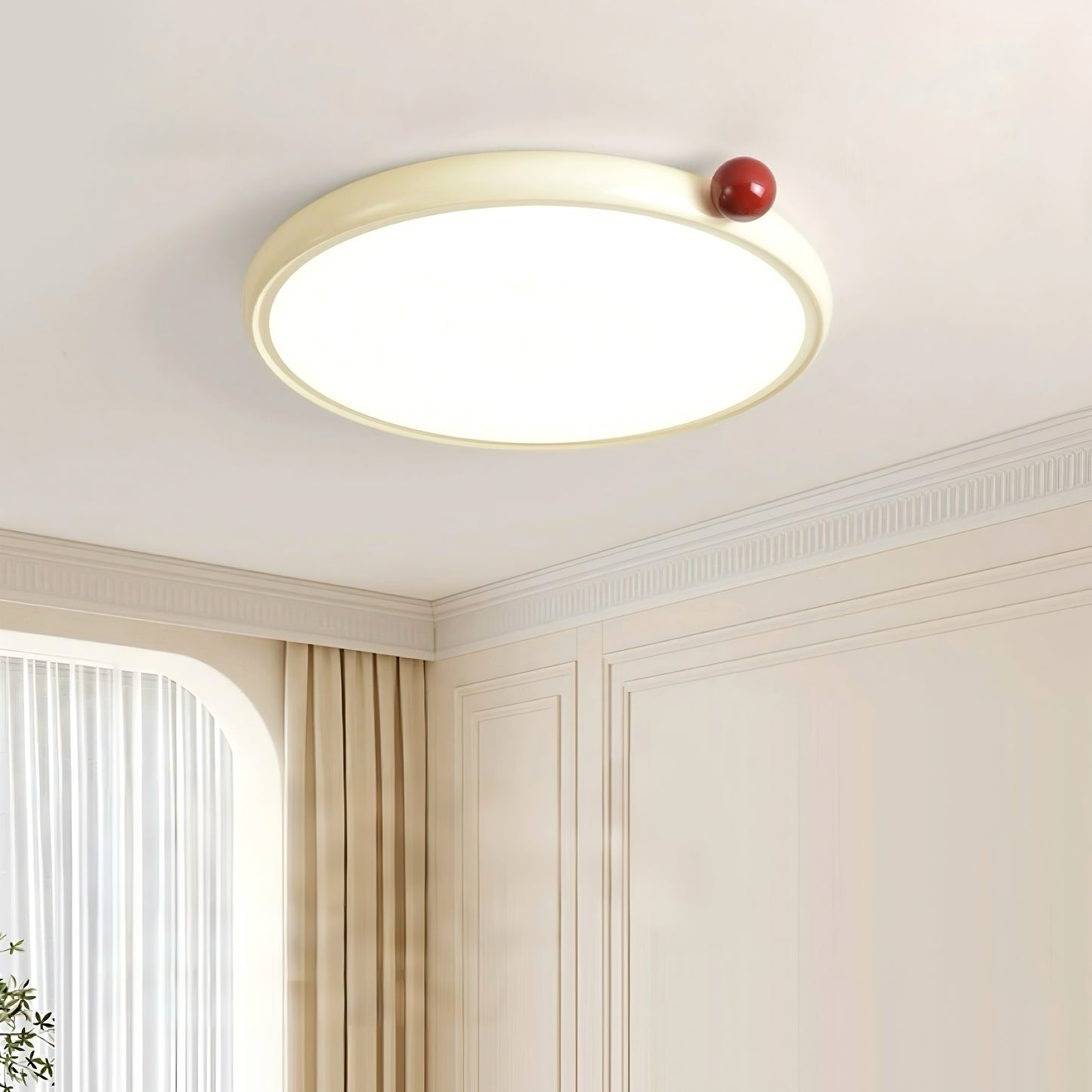 Yono Ceiling Light Cream Style Modern Simplicity French Acrylic Bedroom