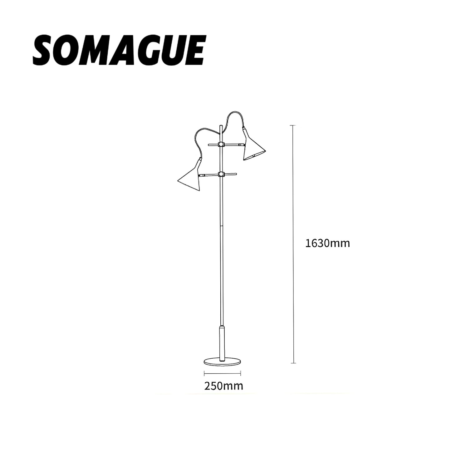 Nexa Floor Lamp Retro Atmosphere Metal Cream Study Bedroom