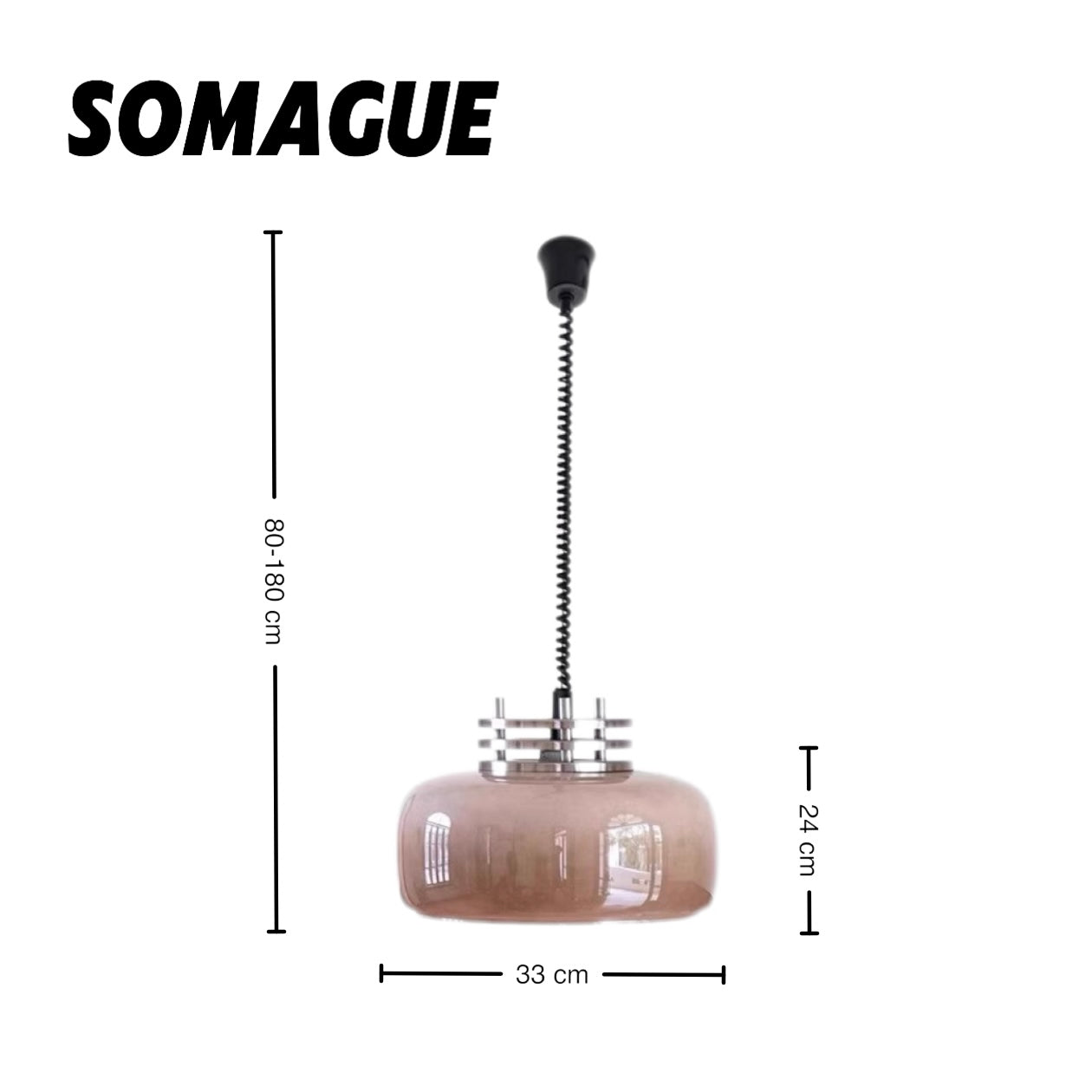 Mode Pendant Light Medieval Vintage Lift Glass Metal Living Room Bedroom