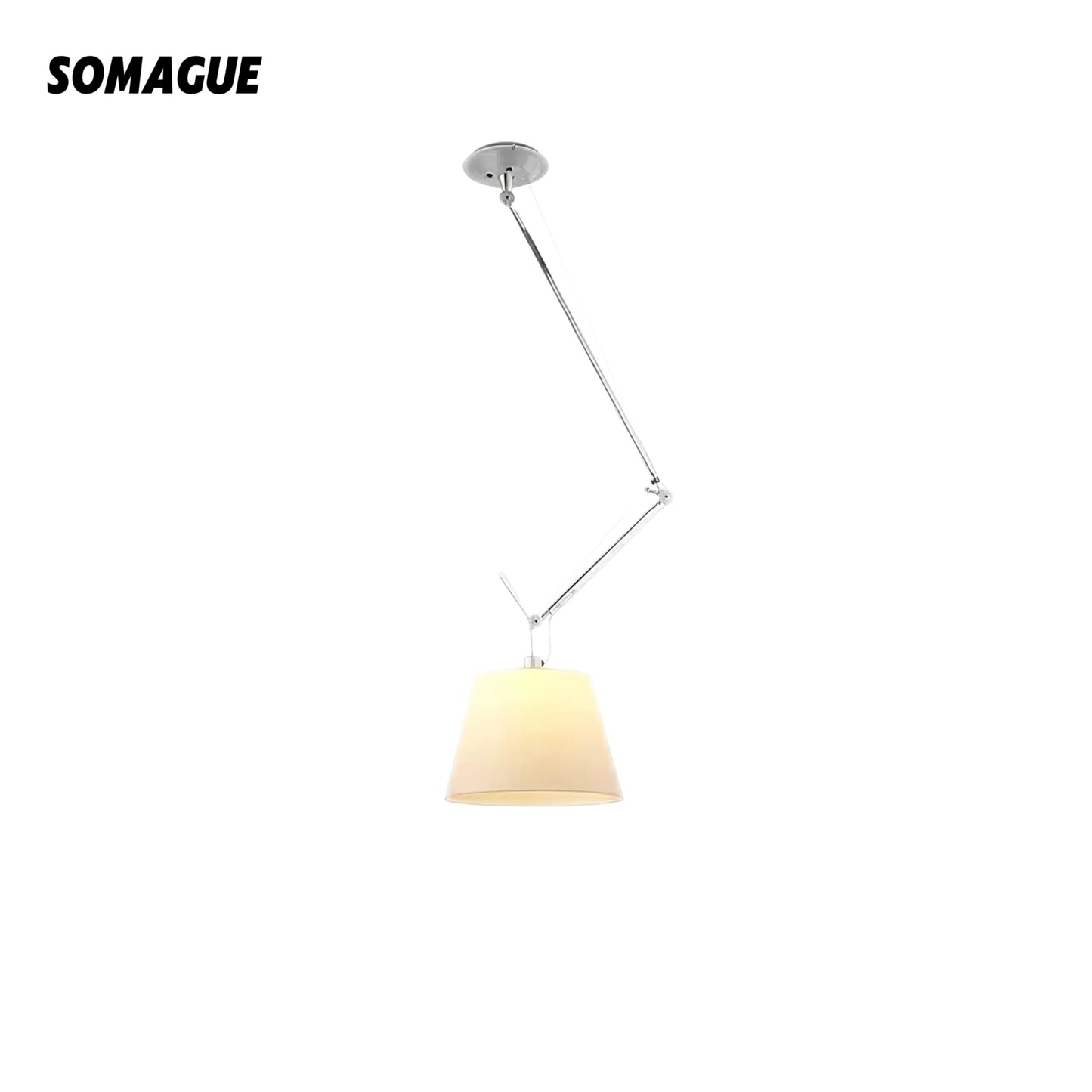 Elys Ceiling Light Rocking Arm Retro Mechanical Metal Bedroom Study